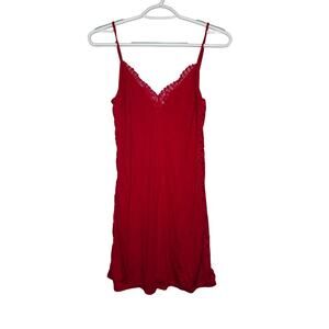 Victorias Secret red lace slip dress lingerie womens XS coquette romantic‎ fairy